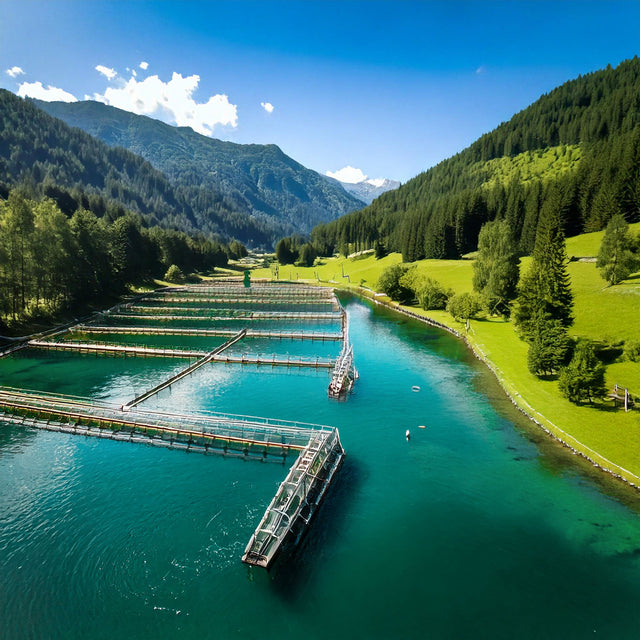 Sturgeon Farm in the Austrian Alps