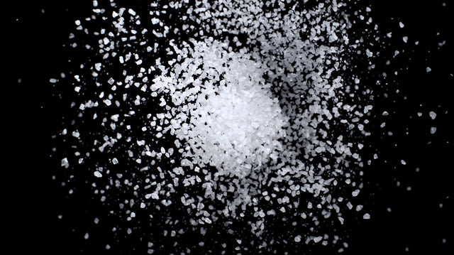 A pile of pure Maldon Sea salt for Golden Reserve Caviar Edition