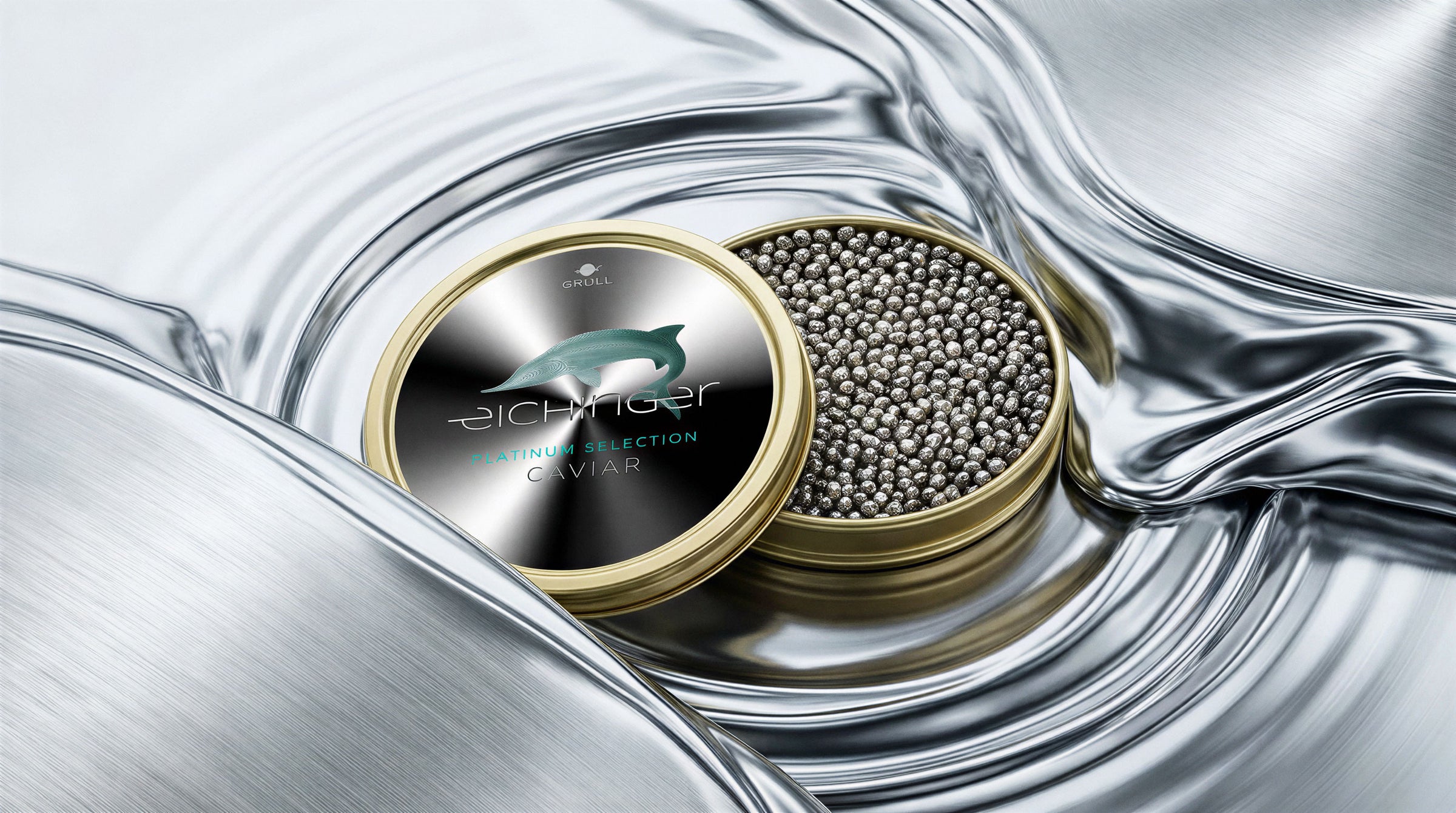 Platin Selection Caviar in Liquid Metal