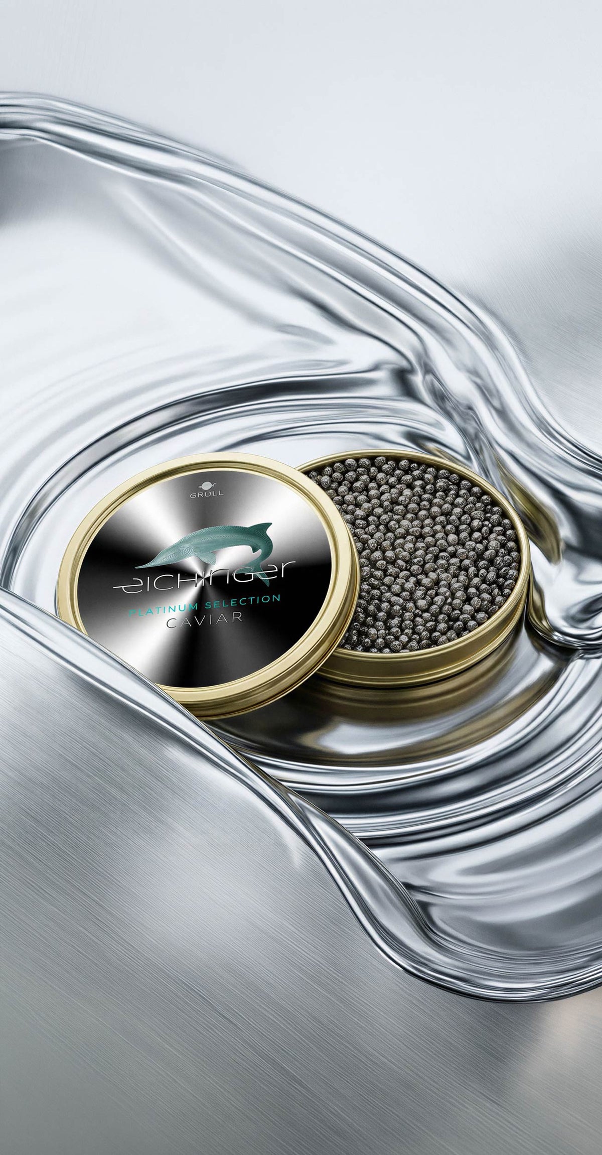 Platin Selection Caviar in Liquid Metal