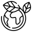 Icon that stands for sustainability and economics