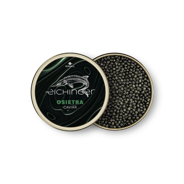 Open Tin of Osietra Caviar